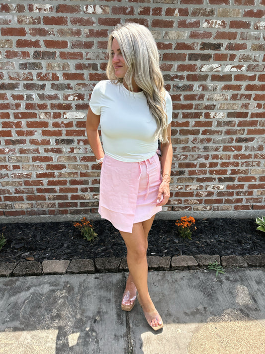 Wrap Mini Skirt
