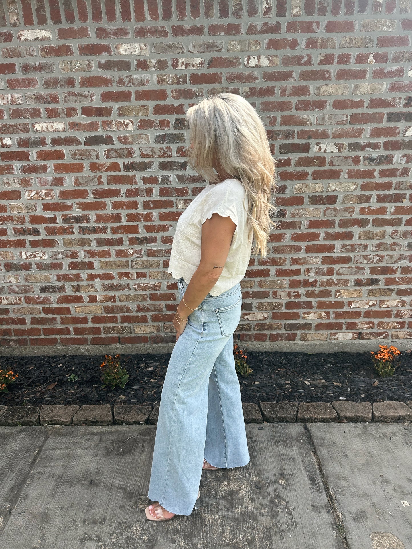 Eyelet Embroidered Tank