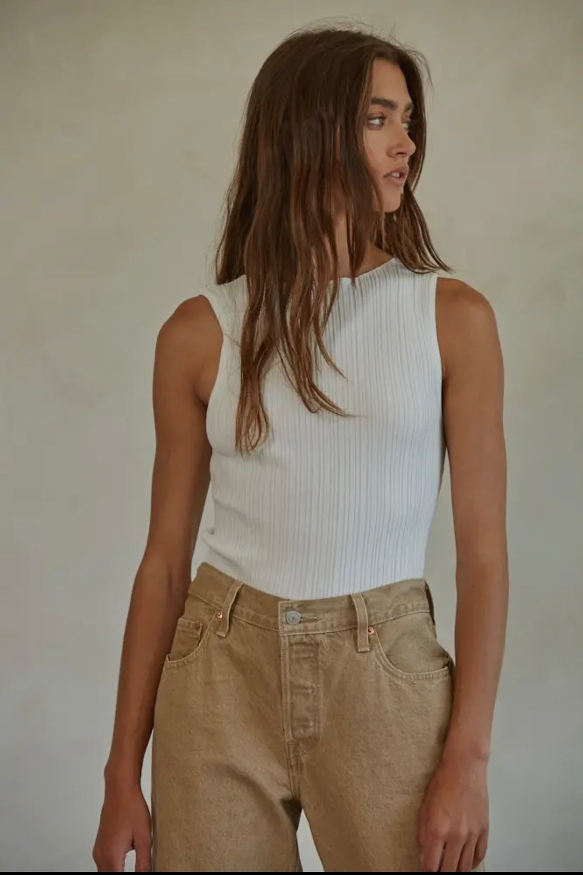 My Way Out Tank- WHITE