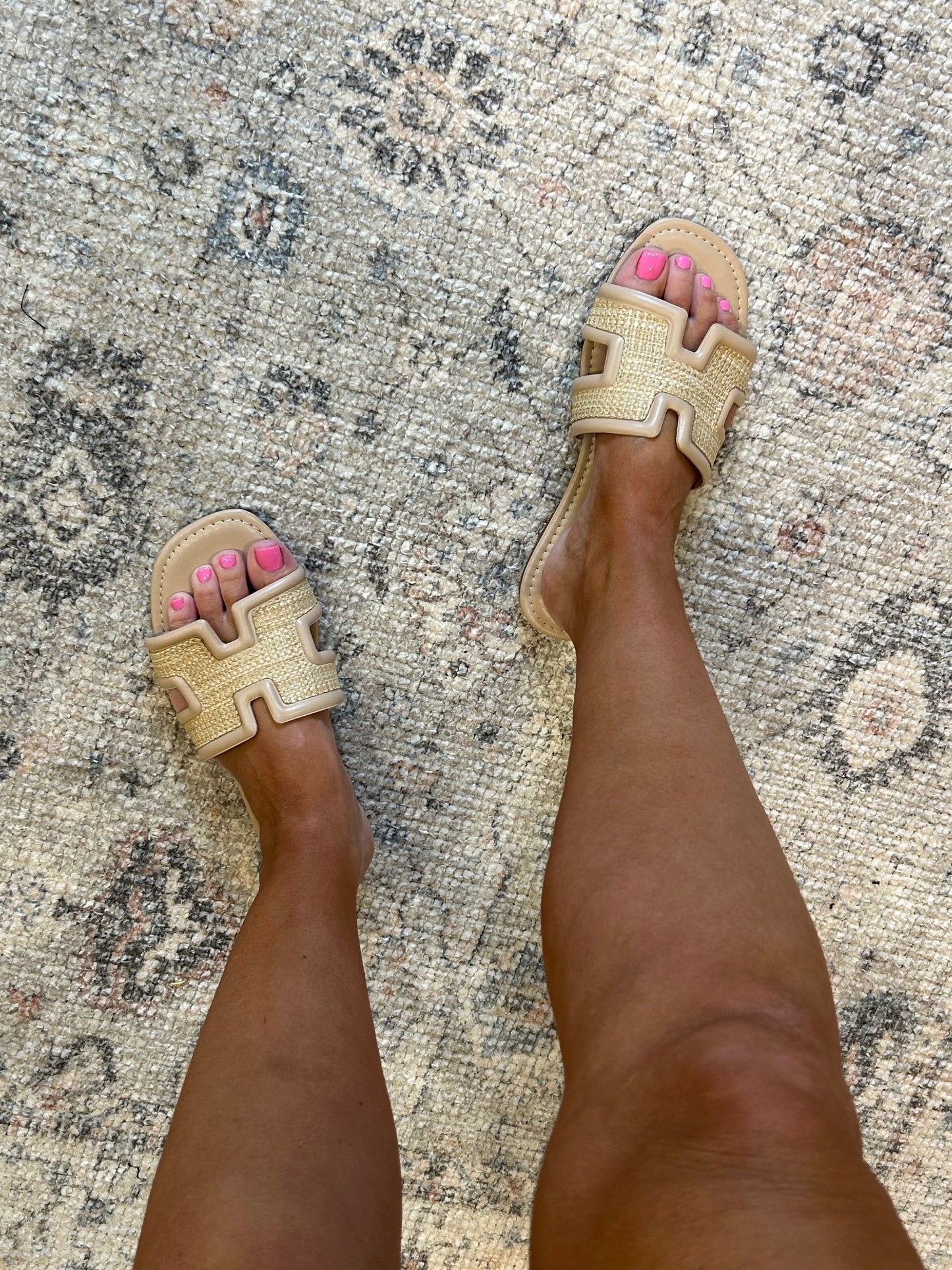 H Band Sandal in Natural