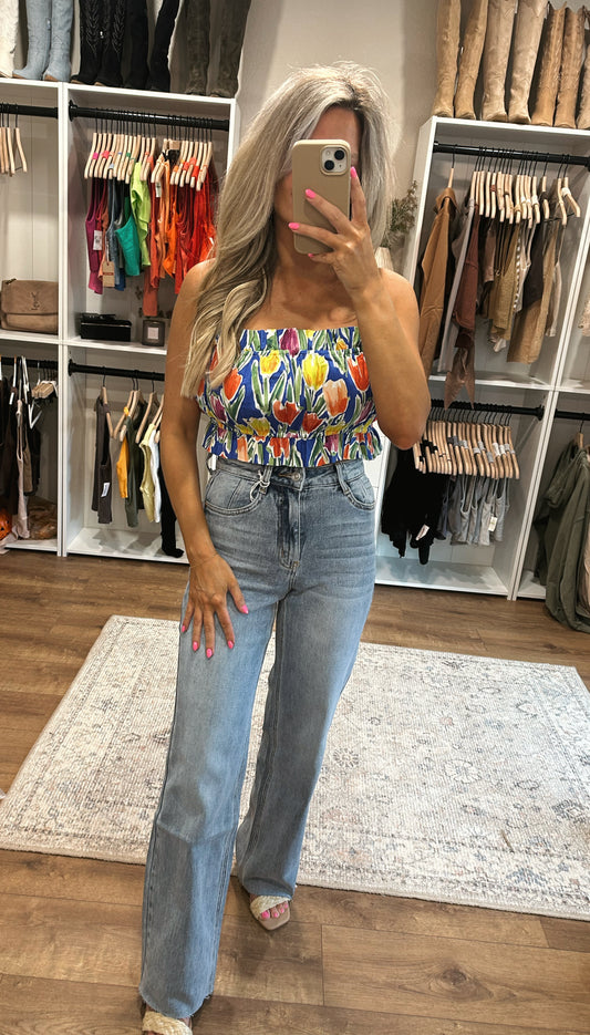 Hannah Tulip Crop Top