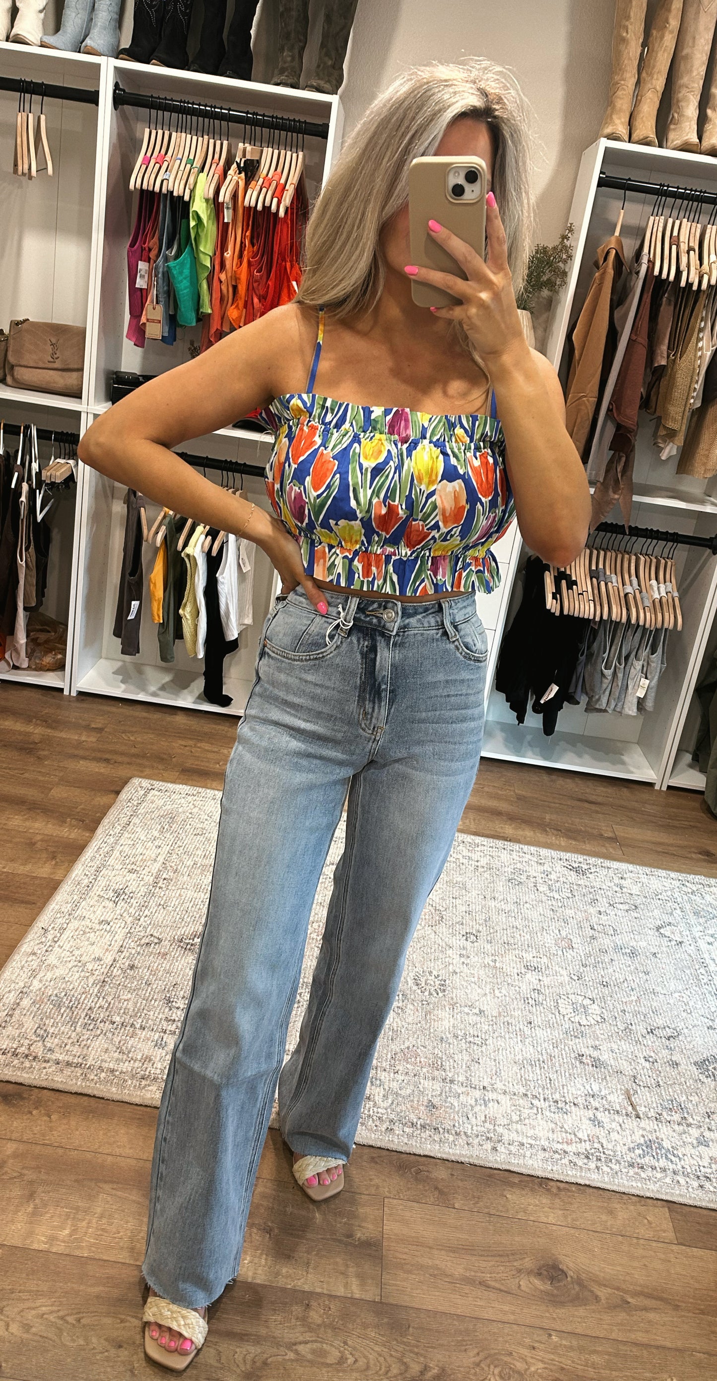 Hannah Tulip Crop Top