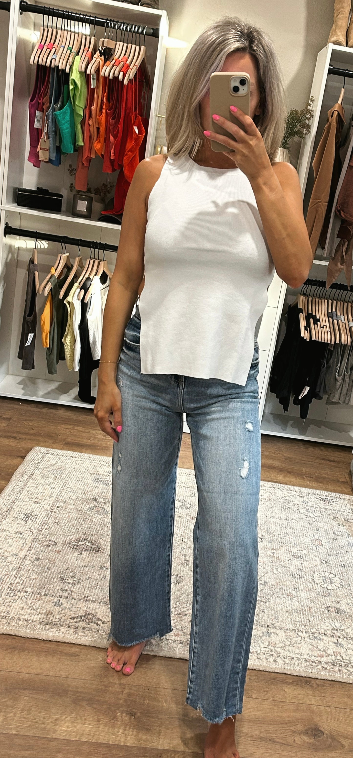 Gianna Side Slit Knit Top