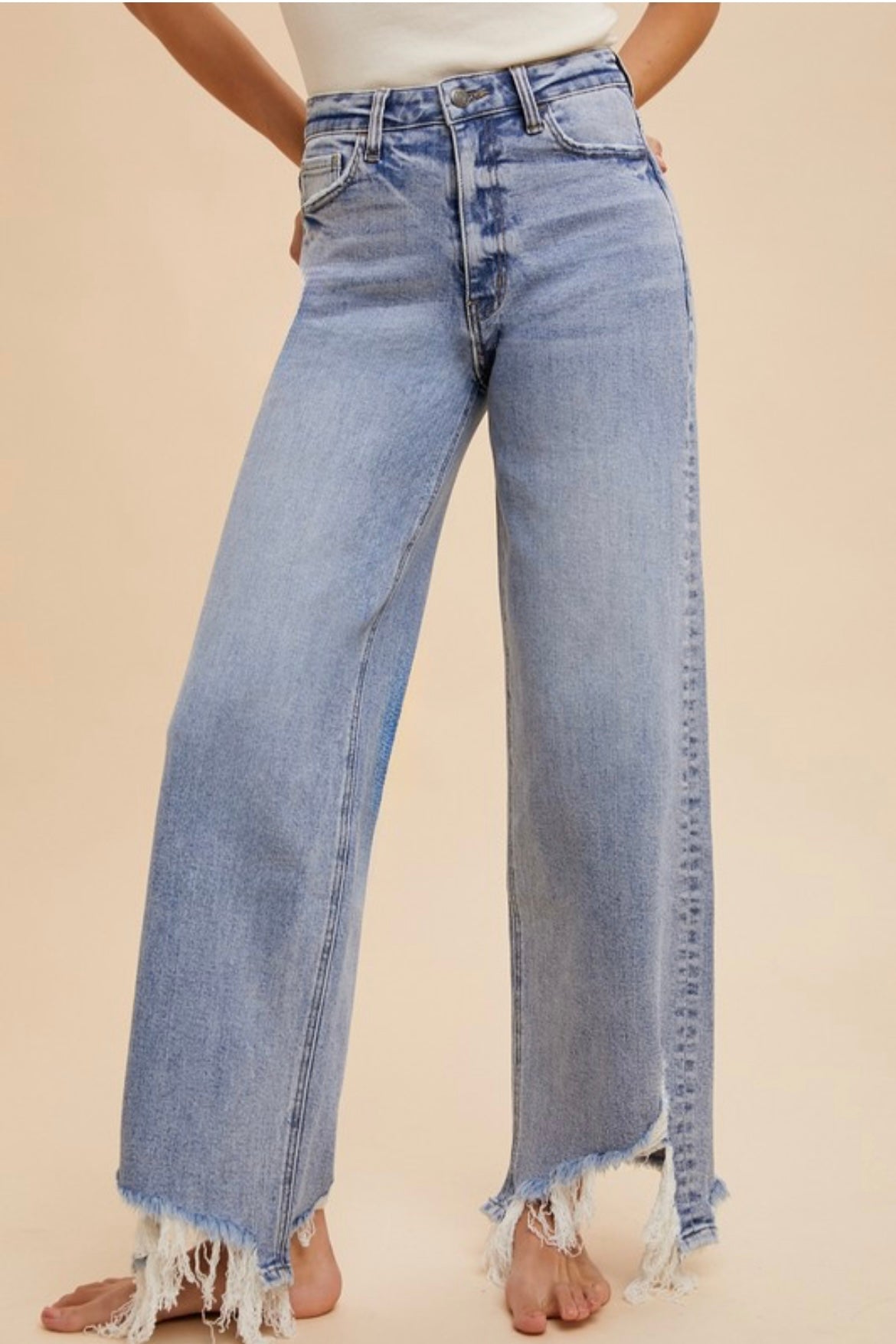 Annie Straight Leg Jeans- Light Denim