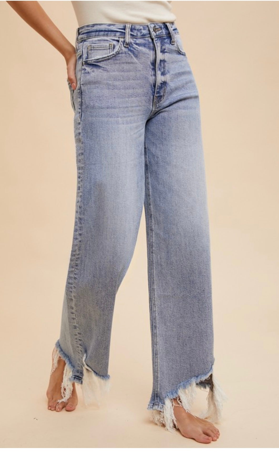 Annie Straight Leg Jeans- Light Denim