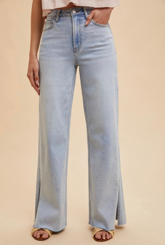 Elise Side Slit Jeans