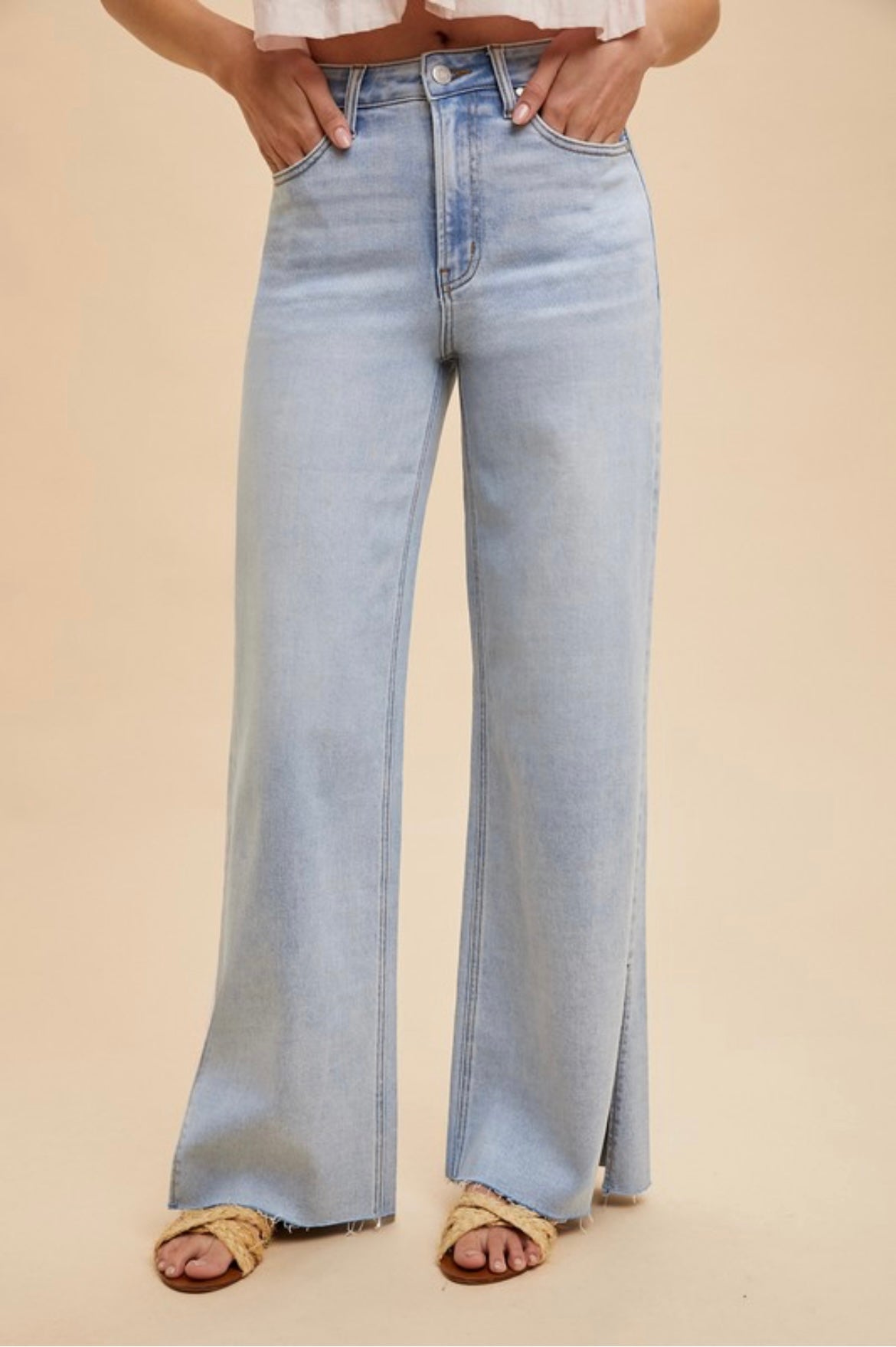 Elise Side Slit Jeans