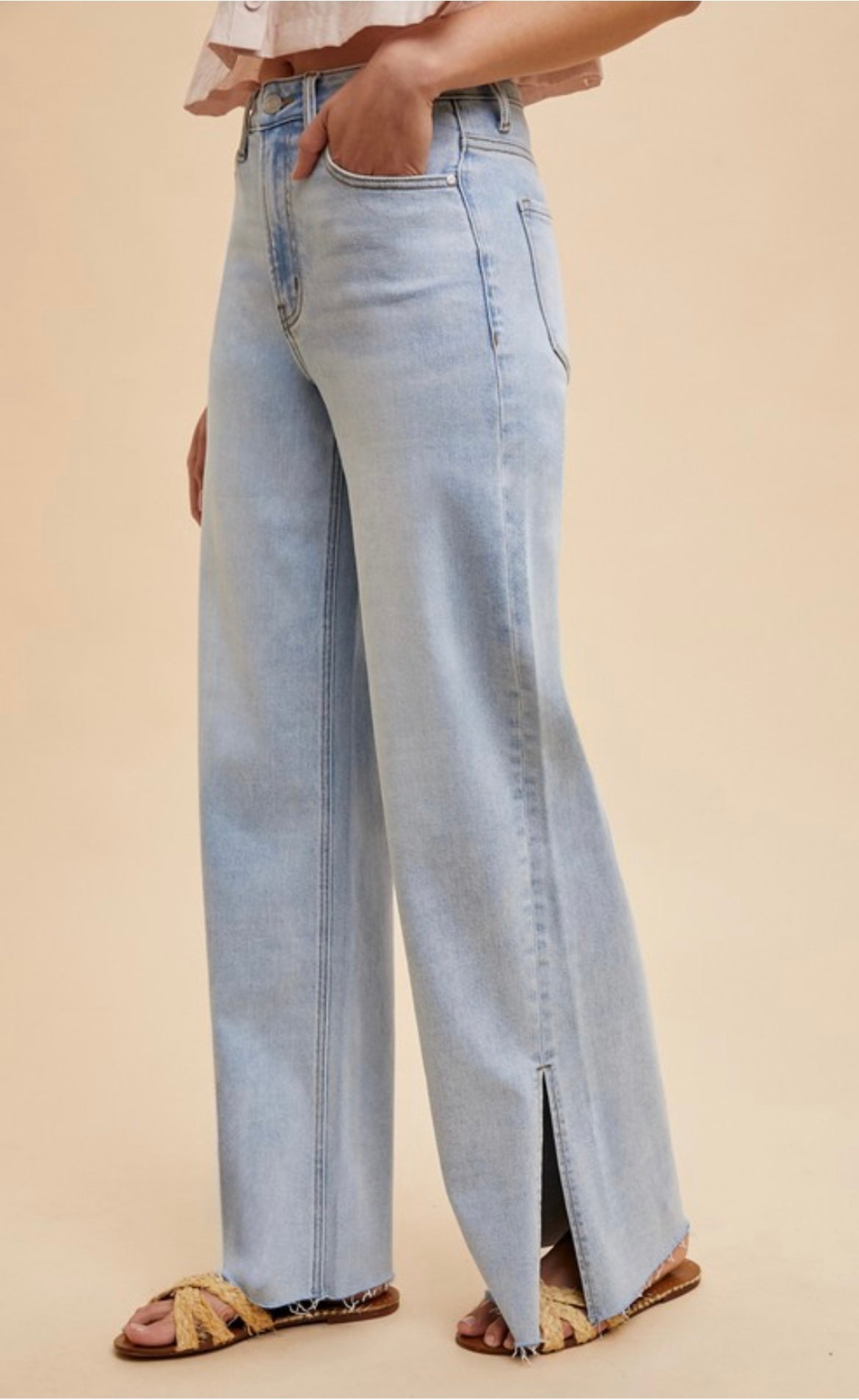 Elise Side Slit Jeans