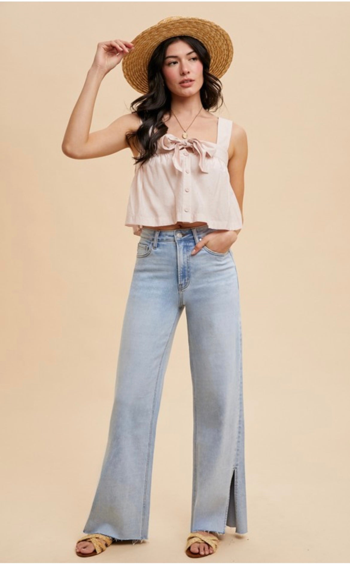 Elise Side Slit Jeans